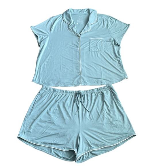 State of Day Intimates Women's Size 3X Plus Sleepwear Loungewear Set Blue - Picture 4 of 10